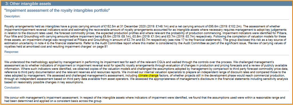 Anglo Pacific Group PLC (Canada) Audit Matters