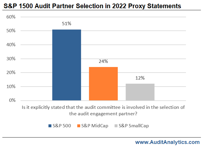 S&P 1500 Audit Partner Selection in 2022 Proxy Statements