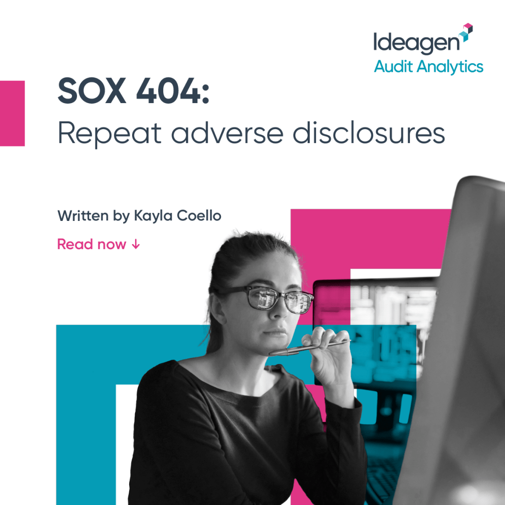 SOX 404: Repeat adverse disclosures